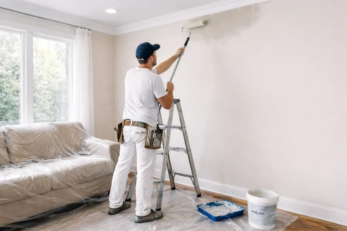 Apartment Painting Services in Dubai by Ocean Dubai Fitout Services