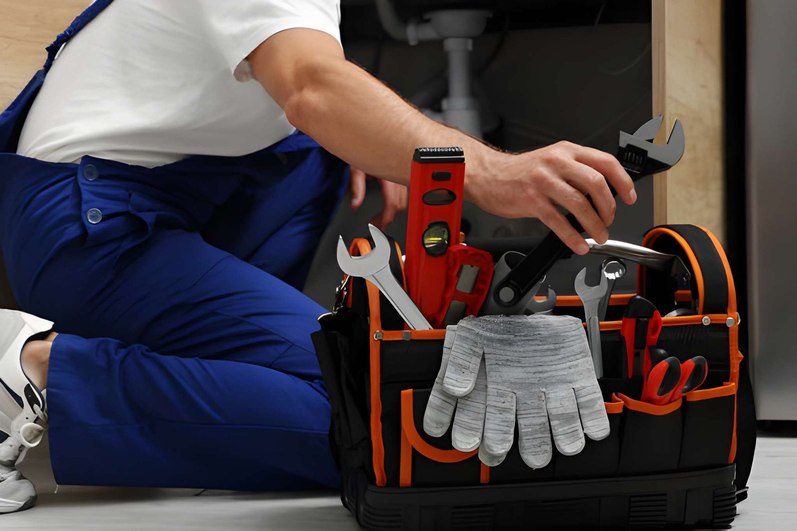 Ocean Dubai Fitout Services technician at work in a Dubai home
